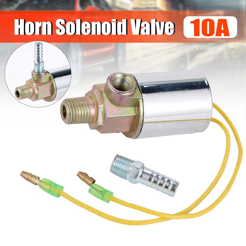 วาล์วโซลินอยด์ไฟฟ้า 12V 24V 1/4 นิ้ว สําหรับแตรลม รถบรรทุก 1 ชิ้น