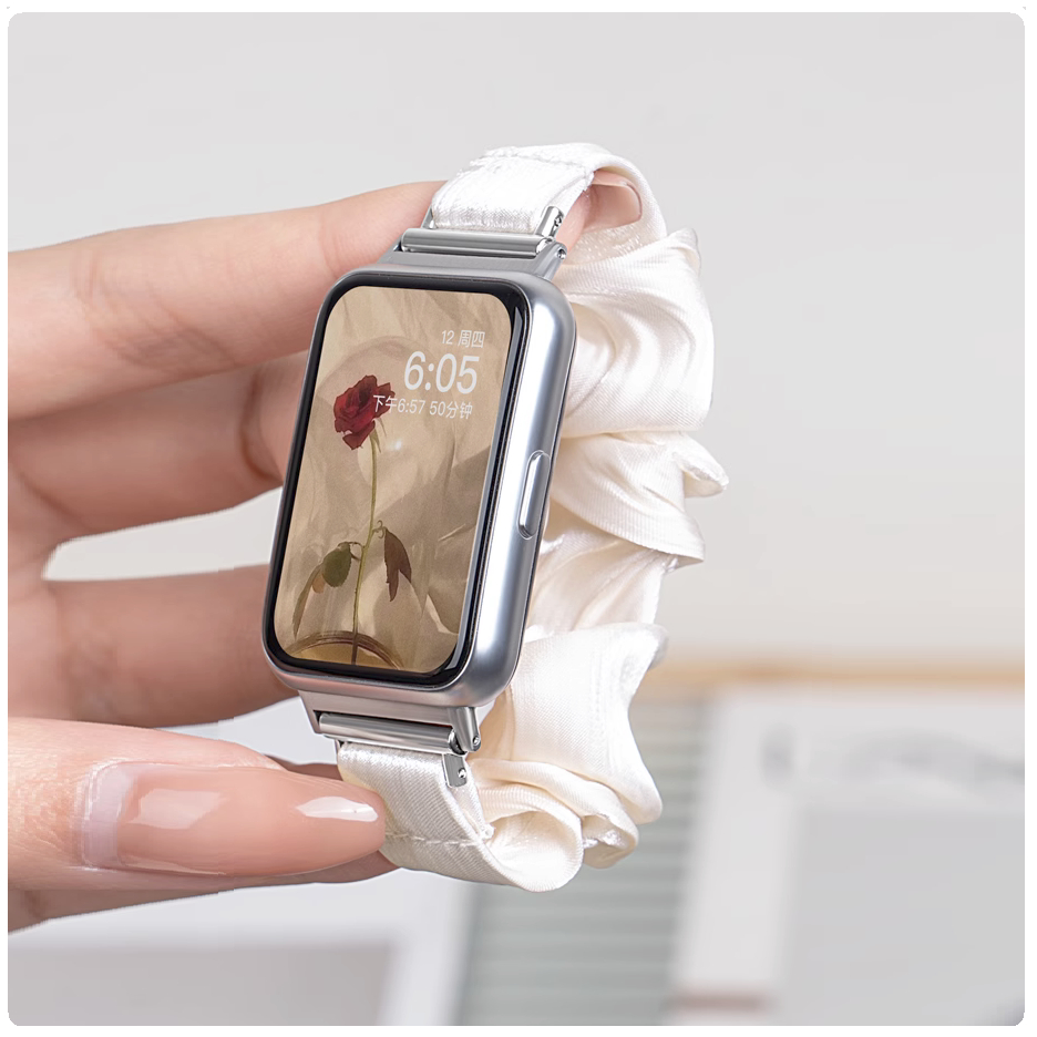 Elastic Hair band Design Silk Watch Strap สาย Huawei watch fit 2 สายนาฬิกาข้อมือผ้าไหม ยืดหยุ่น แบบเปลี่ยน สาย huawei watch fit Strap สายนาฬิกา huawei watch fit 2 Strap Slim สายนาฬิกา huaweiwatch fit Huawei watch fit 2 สาย Accessory Huawei fit 2 สายนาฬิกา