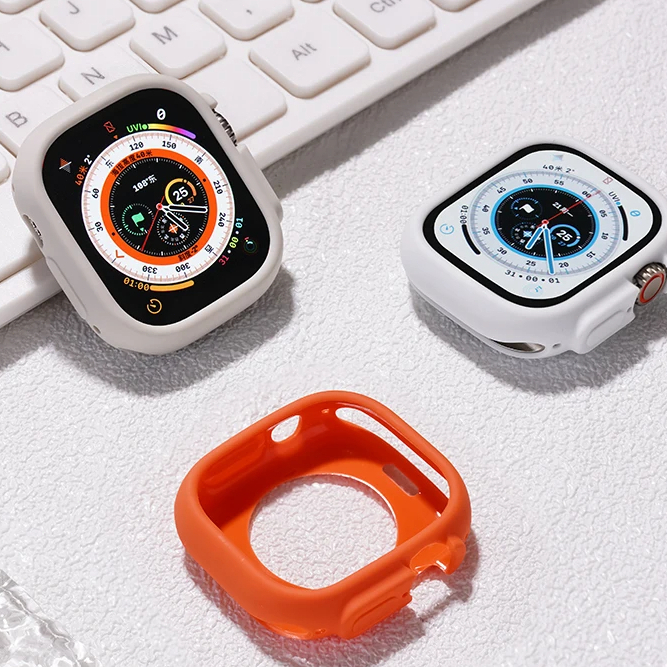 เคสป้องกันนาฬิกาข้อมือ TPU แบบนิ่ม สีแคนดี้ สําหรับ Apple watch 6 SE 49 มม. 5