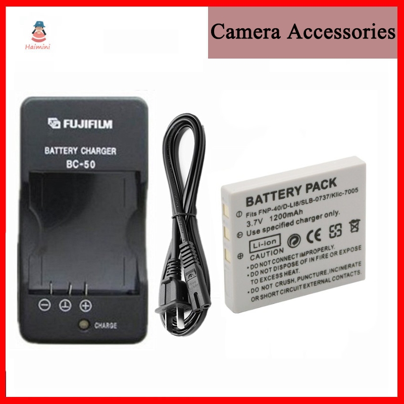 แบตเตอรี่กล้องดิจิทัล พร้อมที่ชาร์จ สําหรับ Fuji Z1 Z2 F402 F470 Z3 V10 Z5 J50 NP-40