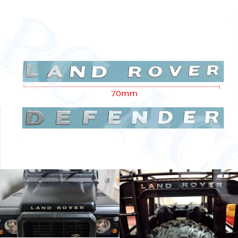 สติกเกอร์โลโก้โลหะ LAND ROVER DEFENDER อะไหล่สํารอง สําหรับรถไต่หินบังคับ 1/10 TRX4 MN D90 D110