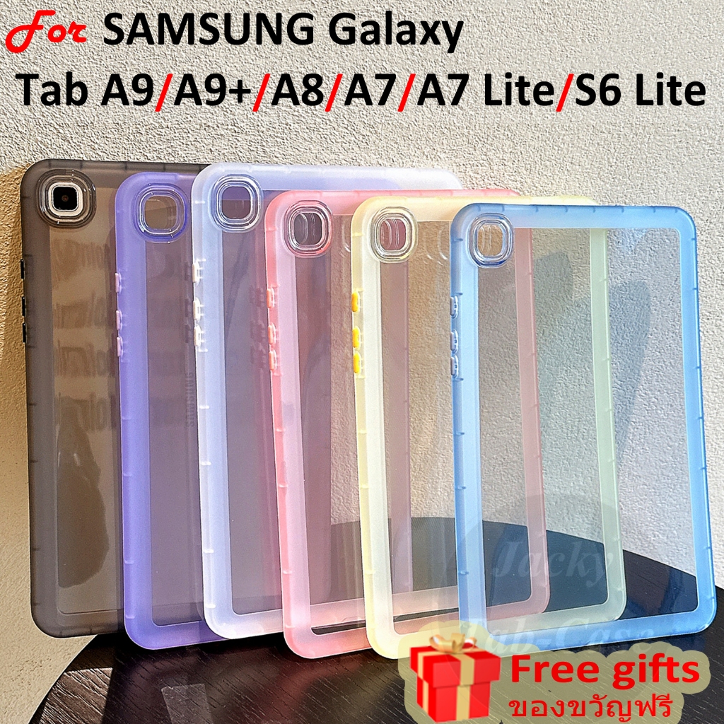 เคสซิลิโคนนิ่ม แบบหนา กันกระแทก สําหรับ Samsung Galaxy Tab A9+ 5G A9 A8 A7 S6 Lite LTE WiFi 8.7 10.4 10.5 11 นิ้ว SM-X216 SM-X115 X205 T500 T225 T295 P610 P620