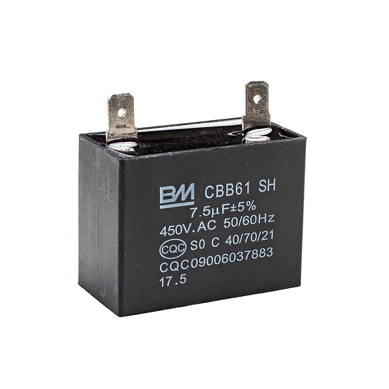 Bm 7.5uF 450V AC 2-Terminal 2Pin CBB61 สําหรับพัดลมมอเตอร์ขนาดเล็ก