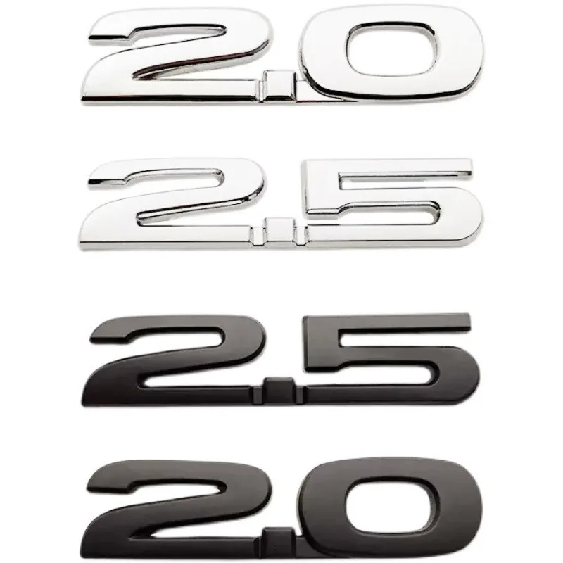 三维โลหะ2.0 2.5โลโก้ตัวอักษรรถพิทักษ์สัญลักษณ์Trunk BadgeสําหรับMazda 3 GT 5 6 626 Axela CX5 CX7 MX5 2.0 2.5 สติกเกอร์อุปกรณ์เสริม