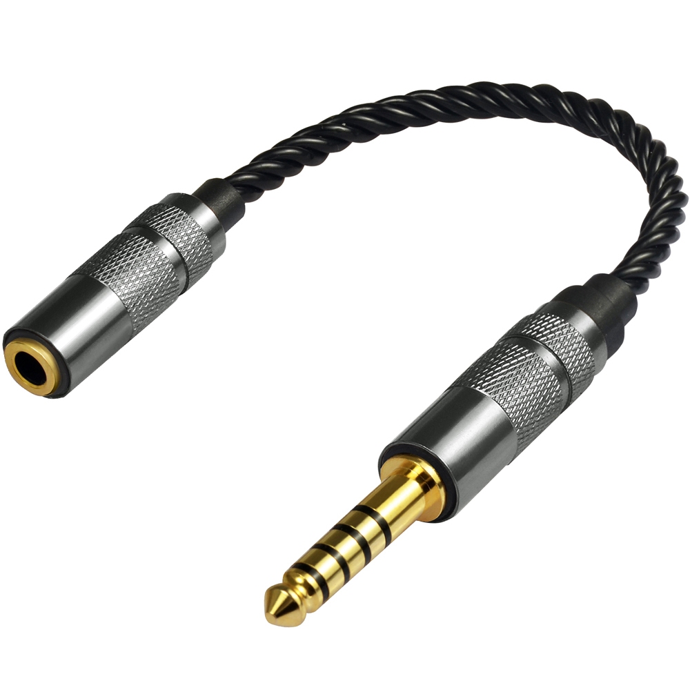 สายเคเบิลอะแดปเตอร์หูฟัง ตัวผู้ 4.4 มม. เชื่อมต่อตัวเมีย 2.5 / 3.5 มม.