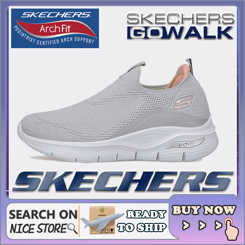 [PENGHANTARAN Ekspres] SKECHERS_ GO-WALK Shoes LADY PEREMPUAN WANITA รองเท้าผ้าใบลําลอง พื้นนิ่ม ข้อสั้น เหมาะกับการเล่นกีฬา สําหรับผู้หญิง 3TPP