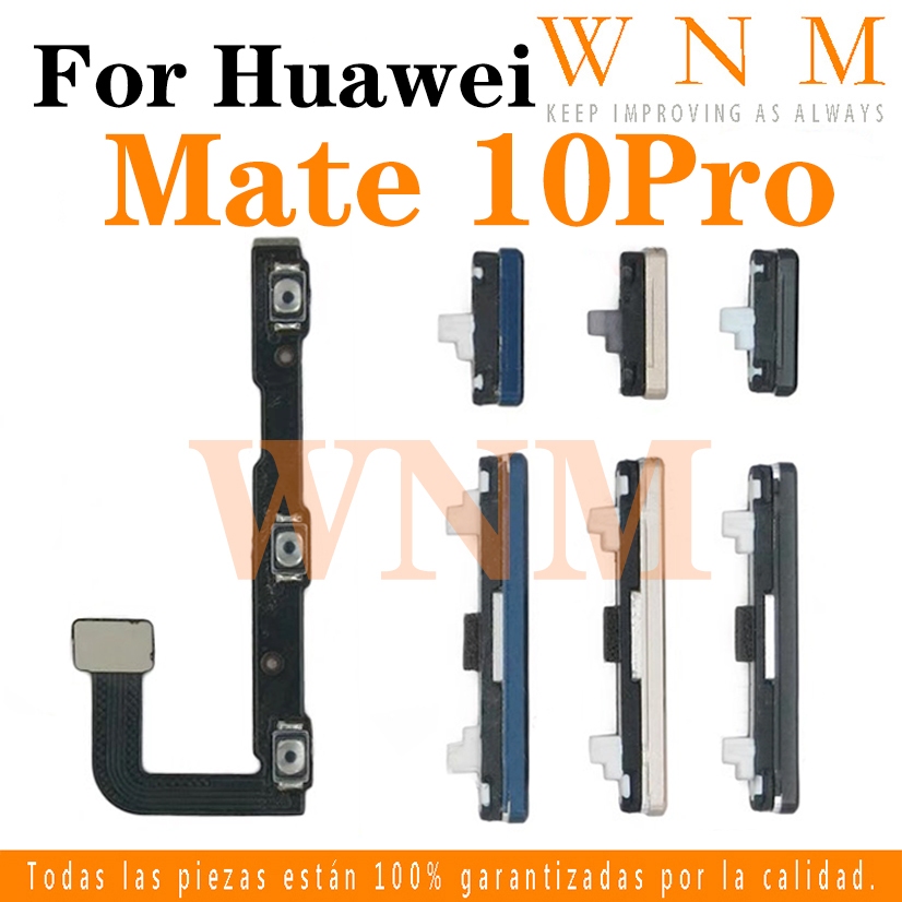 ใหม่ ปุ่มสวิตช์เปิด ปิด ปุ่มปรับระดับเสียงโทรศัพท์มือถือ ด้านข้าง แบบยืดหยุ่น สําหรับ Huawei Mate 10 Pro 10pro