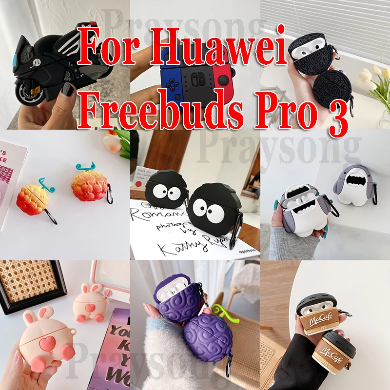 เคสซิลิโคน ลายการ์ตูน สําหรับ Huawei Freebuds Pro 3 Freebuds Freebuds Pro 3