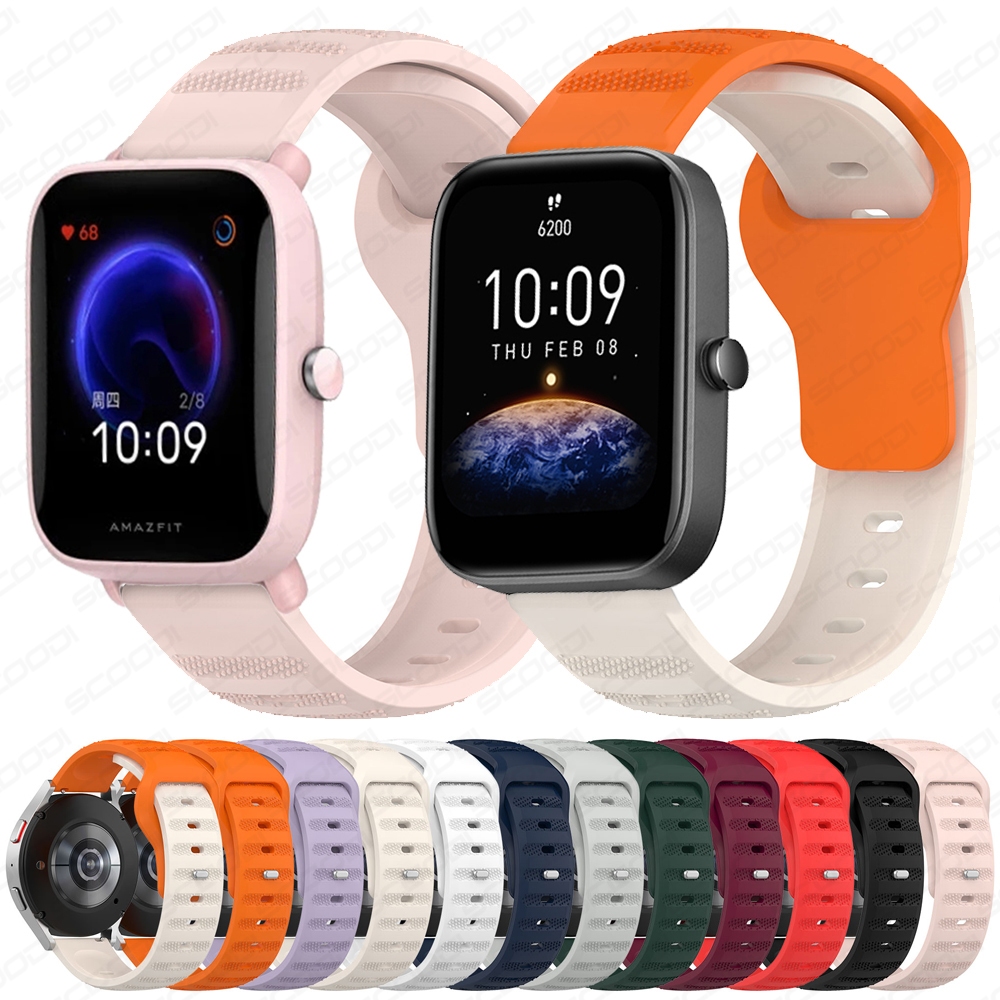 สายนาฬิกาข้อมือซิลิโคน แบบนิ่ม ระบายอากาศได้ดี ขนาด 20 มม. สําหรับ Huami Amazfit Bip 3 3Pro Bip U U Pro Bip S Lite ราคา ถูกที่สุด ดีลบีเคเค