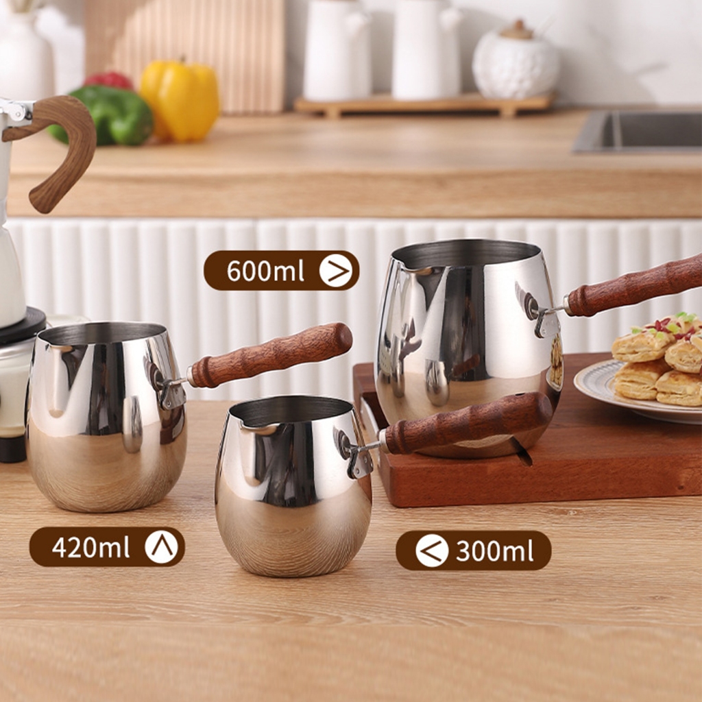 [SIMHOA] หม้อต้มกาแฟตุรกี สเตนเลส กันรั่ว ใช้สะดวก สําหรับอุ่นกาแฟ