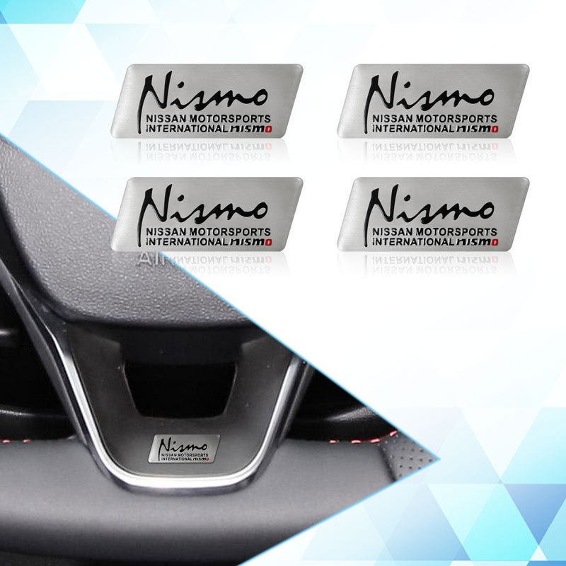 ขายดี สติกเกอร์โลโก้ 3D โลหะผสมอลูมิเนียม อุปกรณ์เสริม สําหรับรถยนต์ Nissan Nismo Logo Almera Qashqai Tiida