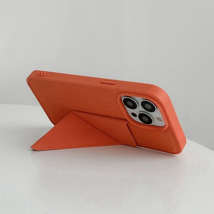 【Bracket hard case/Orange】เคส compatible for iPhone 11 12 13 14 15 pro max case