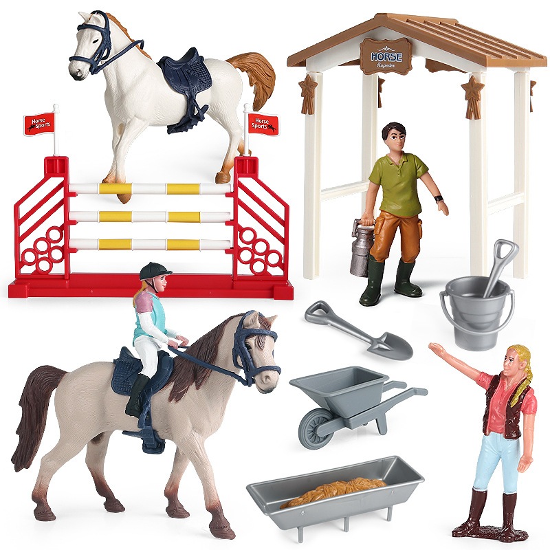 โมเดลม้าจําลอง มั่นคง สําหรับตกแต่งบ้าน และขี่ม้า - รูปที่ 2