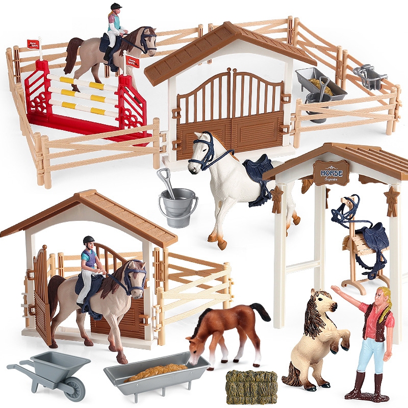 โมเดลม้าจําลอง มั่นคง สําหรับตกแต่งบ้าน และขี่ม้า