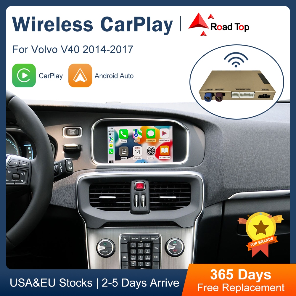 แท็บเล็ต CarPlay ไร้สาย Android สําหรับ Volvo V40 7 นิ้ว 2014-2019