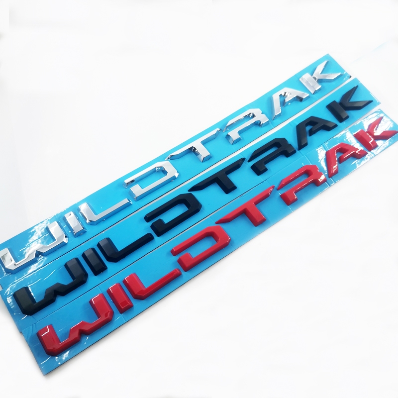 1 X ABS สติกเกอร์ป้ายรถ Auto Trunk Emblem สําหรับ FORD RANGER WILD TRAK 4X4 WILDTRAK