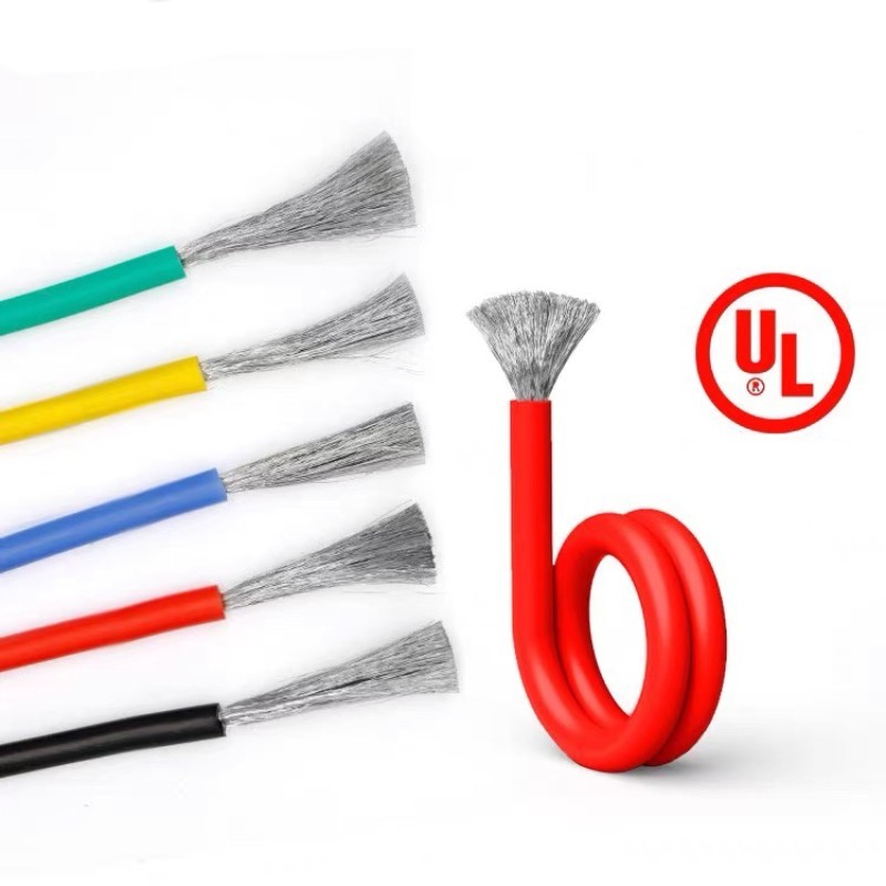 5M UL3135 ลวดซิลิโคนฉนวนกันความร้อนทองแดงดีบุก 30 ~ 10AWG สายทนอุณหภูมิสูง