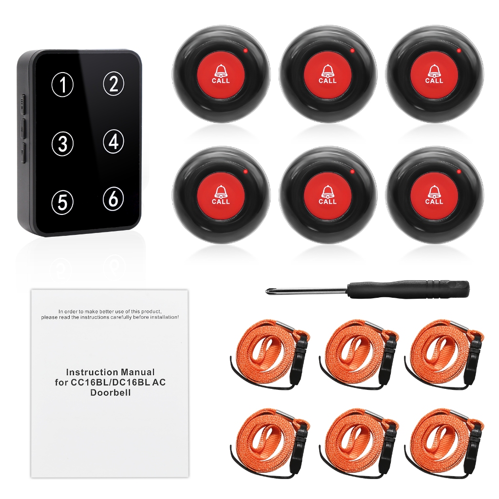 Daytech pager เจ้าหน้าที่ดูแล ปุ่มกดรับส่งสัญญาณ ดูแล,SOS กริ่งไร้สาย บ้าน/โรงพยาบาล - รูปที่ 7