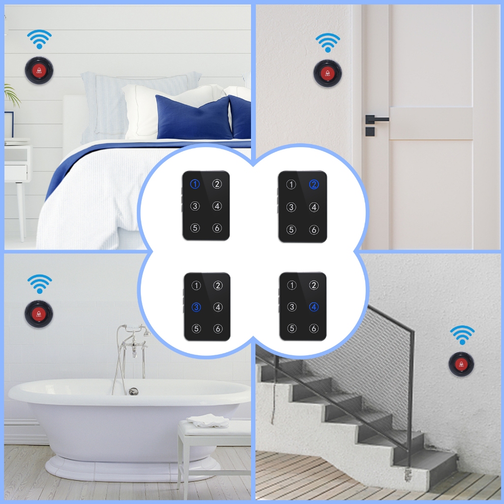 Daytech pager เจ้าหน้าที่ดูแล ปุ่มกดรับส่งสัญญาณ ดูแล,SOS กริ่งไร้สาย บ้าน/โรงพยาบาล - รูปที่ 5