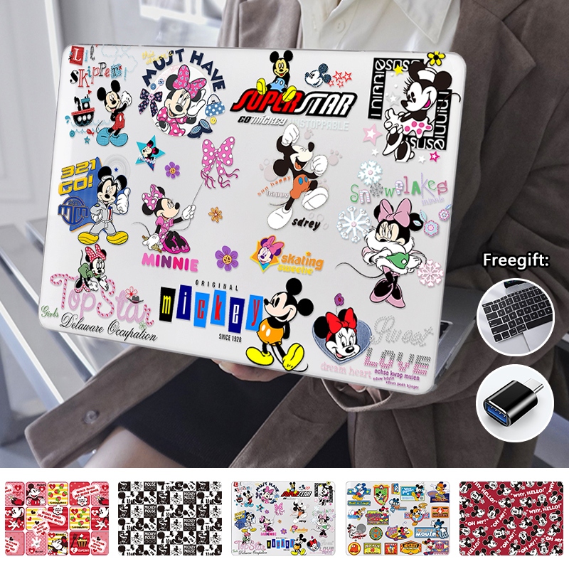 เคสแป้นพิมพ์ พิมพ์ลายการ์ตูนน่ารัก สําหรับ Macbook Pro M3 14 16 นิ้ว A2992 A2918 A2991 2022 Air M2 A2681 Pro M1 M2 A2338 A2779 A2780 Air 2020 M1 A2337 Retina12 13 Air13.3