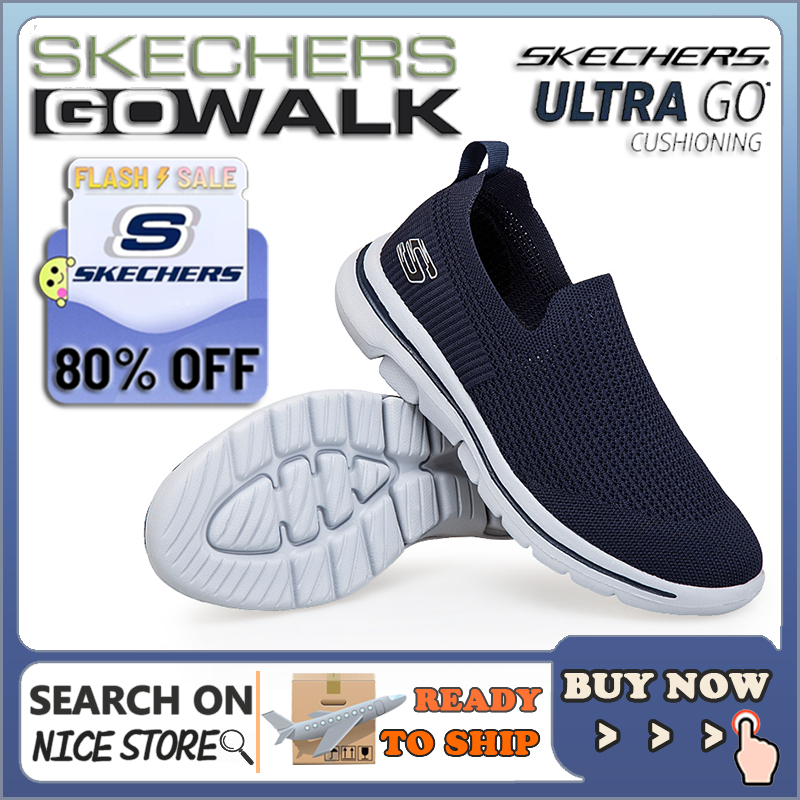 [รองเท้าผ้าใบผู้หญิง] Skechers_ Go-walk รองเท้าผ้าใบ สลิปออน กีฬา รองเท้าส้นแบน Kasut Sukan Wanita Walking Running Girl FMLF