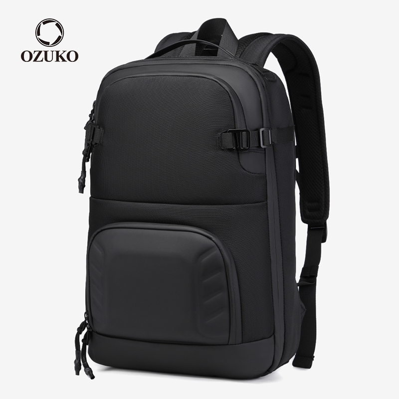 Ozuko กระเป๋าเป้สะพายหลัง ใส่แล็ปท็อป กันน้ํา หลายช่อง (15.6 นิ้ว)