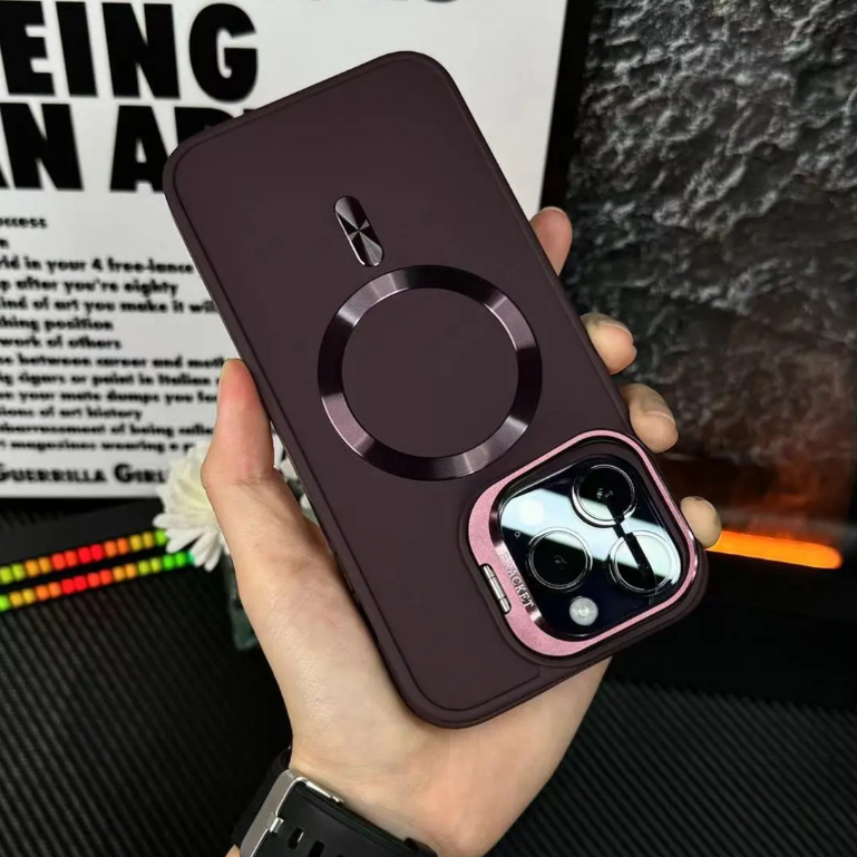 【Bracket hard case/Cherry Red】เคส compatible for iPhone 11 12 13 14 15 16 17 pro max case