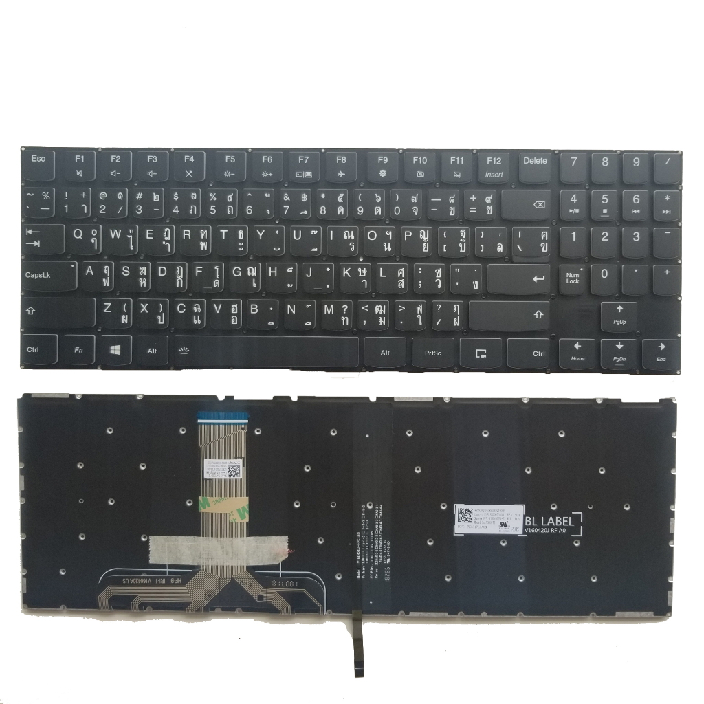 คีย์บอร์ด พร้อมไฟแบ็คไลท์ สําหรับ Lenovo LEGION Y530-15ICH Y540-15IRH Y520-15