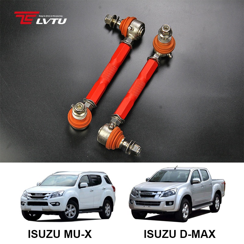 ลูกหมากกันโคลง สั้น-ยาว ปรับระยะได้ เกลียว ISUZU D-MAX 2012+ / ISUZU MU-X 2013+ ลูกหมากกันโคลงแบบปรับได้[สั่งความยาวได้ อลูมิเนียมอัลลอยด์ Performance dmax Sway Bar Links