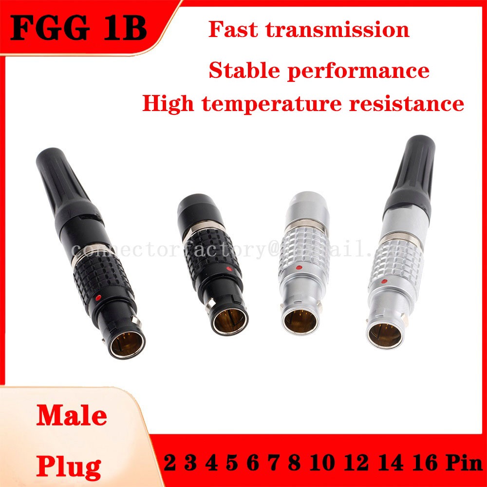 Fgg.1b การบินโลหะวงกลม push-pull self-locking ปลั๊กสายตัวเชื่อมต่ออุตสาหกรรม, อุปกรณ์ระบบสื่อสารข้อมูลตัวแปลงสัญญาณไฟ