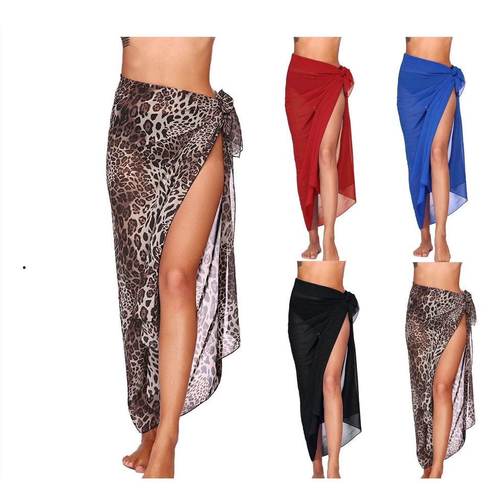 กระโปรงยาว ผ้าชีฟอง เซ็กซี่ เหมาะกับเดินชายหาด สําหรับผู้หญิง