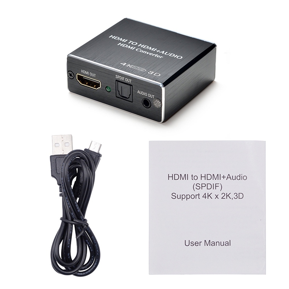 เครื่องแยกเสียงสเตอริโอ HDMI ตัวแปลงเสียง Toslink Spdif ตัวแยกเสียง 3.5 มม. 4k X 2k สําหรับ Ps4 TV และ DVD - รูปที่ 5