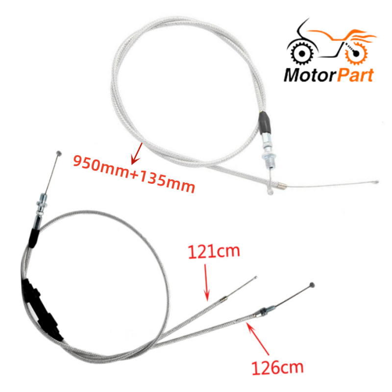 MOTOPARTS SHOP Single/Dual Head Throttle Cable Double Automatic Carburetor Throttle Line