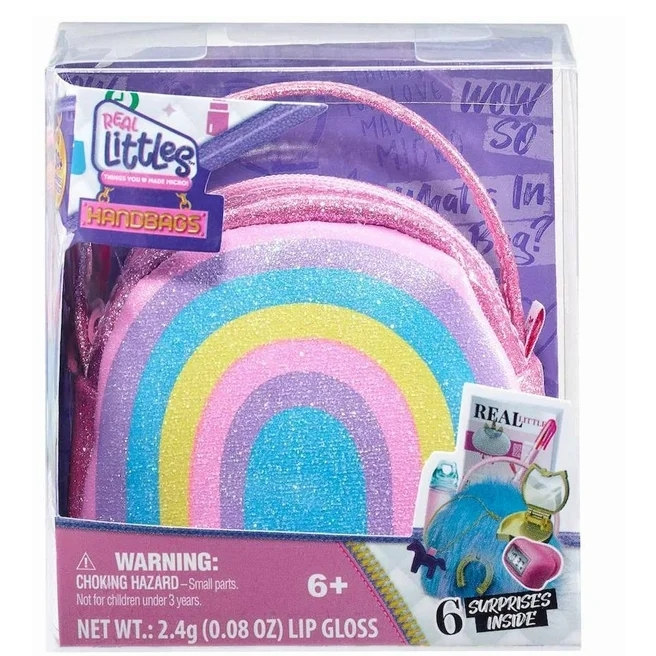 Shopkins Real Littles Handbags Series 2-Rainbow Glitter Shopkins กระเป๋าถือ ลายกลิตเตอร์ 2 สีรุ้ง