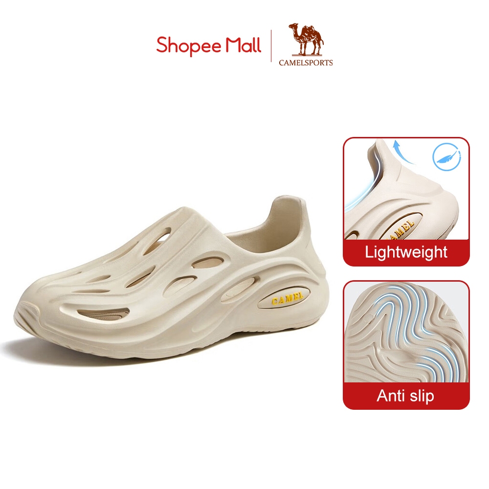 CAMEL SPORTS รองเท้าแตะ พื้นนิ่ม ระบายอากาศได้ดี ป้องกันการลื่น เหมาะกับเดินชายหาดกลางแจ้ง สไตล์สปอร์ต สําหรับผู้ชาย