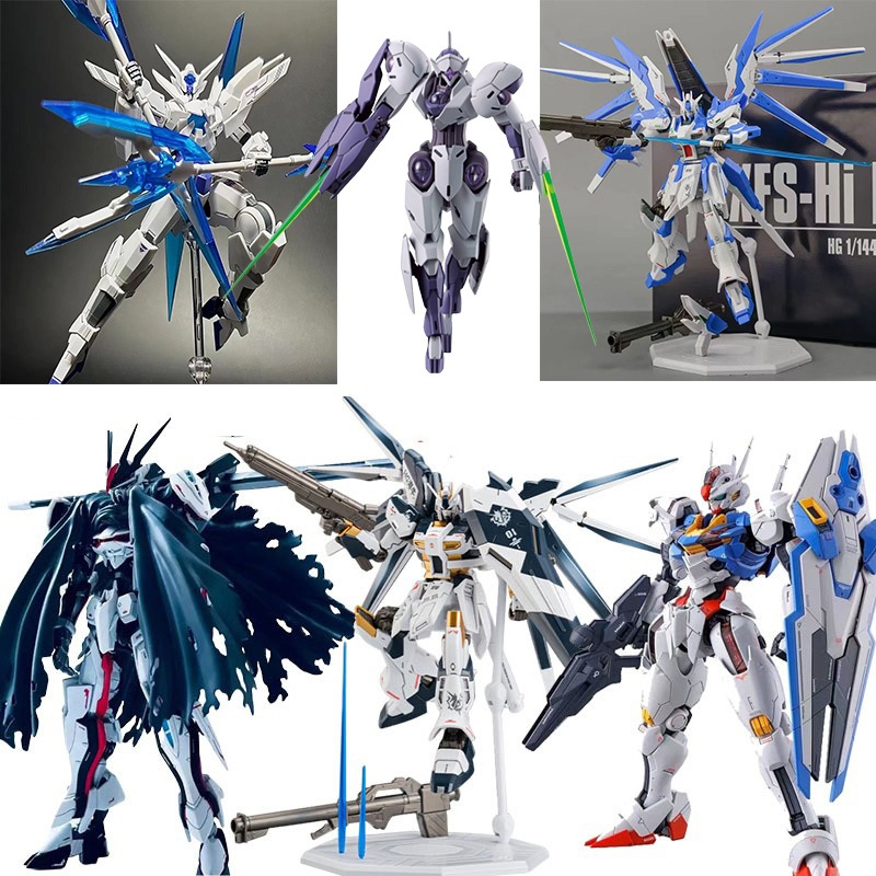 โมเดลฟิกเกอร์ กันดั้ม Strike Freedom Anime Fighter Mercury Aerial Strike HG Unicorh Peregtiblity Michaelis Barbatos 1/144 ของเล่นสําหรับเด็ก