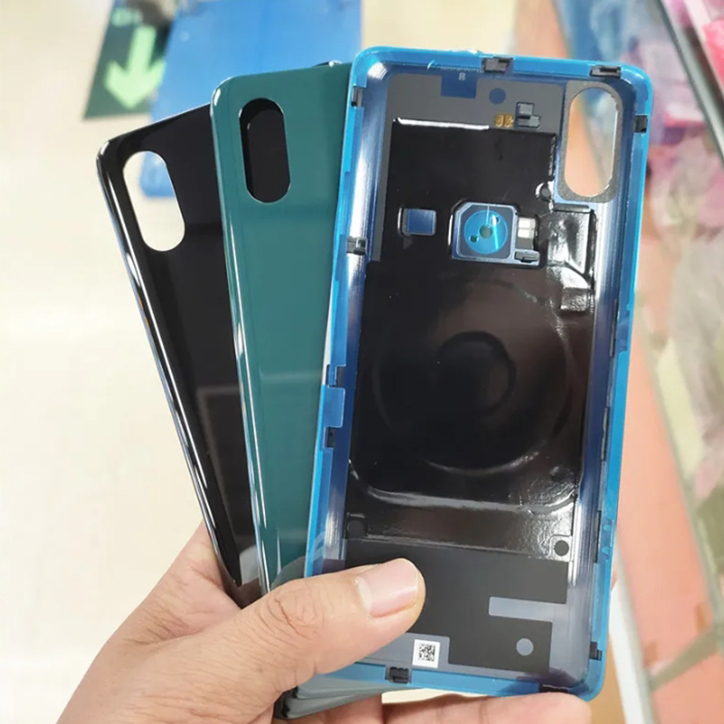 ฝาครอบแบตเตอรี่ด้านหลัง พร้อมสติกเกอร์เลนส์กล้อง สําหรับ Xiaomi Mi Mix 3 Xiaomi Mi Mix 3 5G