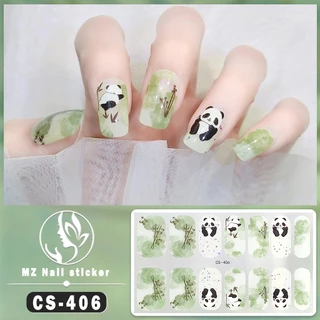 Cs สติกเกอร์ติดเล็บ ไฮเอนด์ การ์ตูน กลิตเตอร์ ผง สีพื้น ไล่ระดับสี กระโดด กันน้ํา ติดทนนาน สติกเกอร์ติดเล็บ แบบเต็ม สร้างสรรค์ DIY