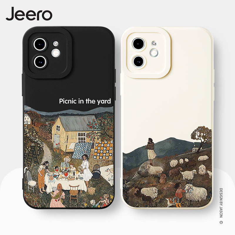 JEERO เคสไอโฟน เคสซิลิโคนนุ่มกันกระแทกน่ารักตลก เคสโทรศัพท์ Compatible for iPhone 16 15 14 13 12 11 Pro Max SE 2020 X XR XS 8 7 Plus พลัส Y4480