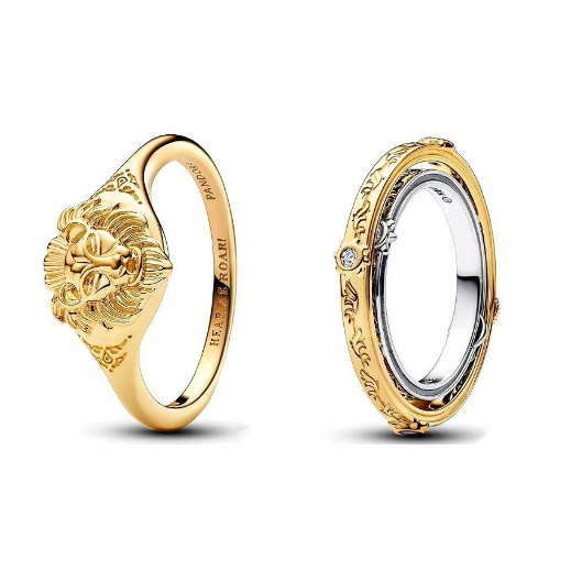 แหวนเงิน เกรด 925 ชุบทอง 18k รูปสิงโต เหมาะกับของขวัญวันเกิด สําหรับผู้หญิง