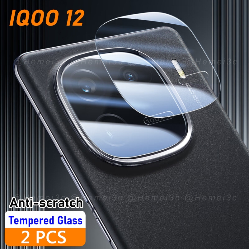 กระจกนิรภัย ป้องกันเลนส์กล้อง แบบเต็มจอ สําหรับ Vivo IQOO 12 Pro