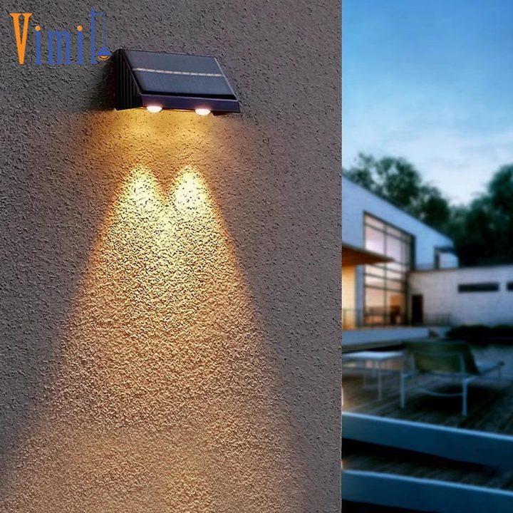 【พร้อมส่ง】โคมไฟติดผนัง Led พลังงานแสงอาทิตย์ กันน้ํา สําหรับตกแต่งสวนกลางแจ้ง