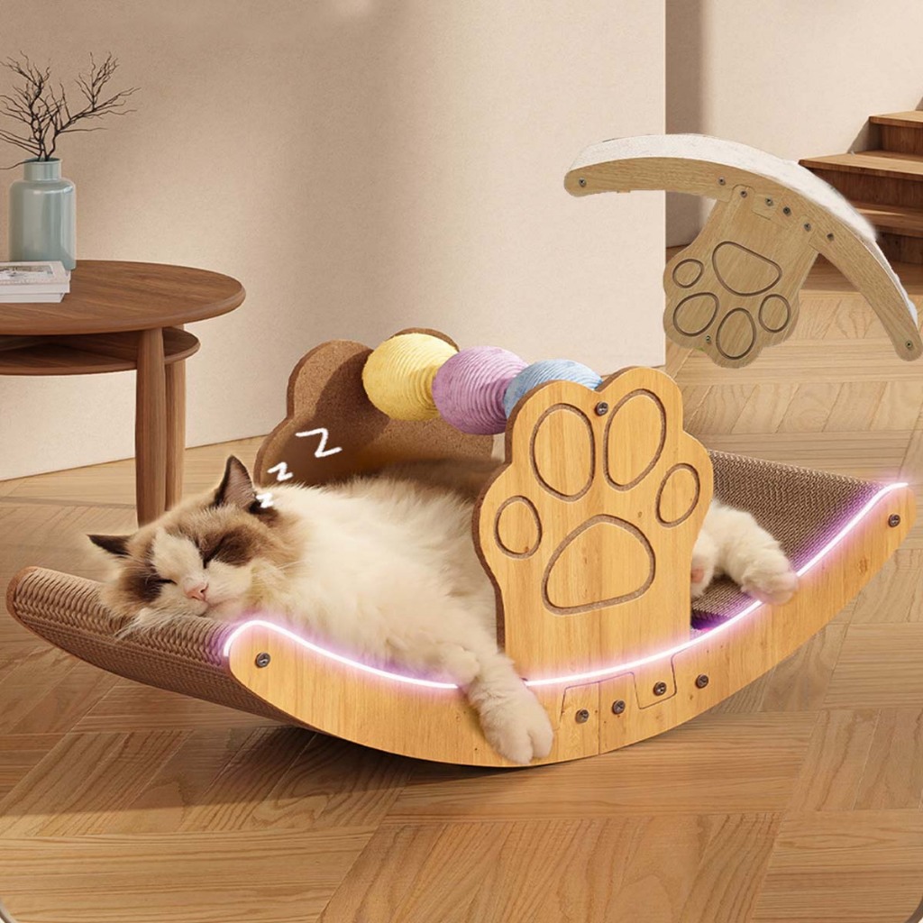 ที่ลับเล็บแมวโซฟา ขนาด ใหญ่ พิเศษ 3in1เตียงแมว โซฟาแมว ที่ฝนเล็บน้องแมว  ที่นอนกระดาษแข็ง เล่นได้ นอนได้