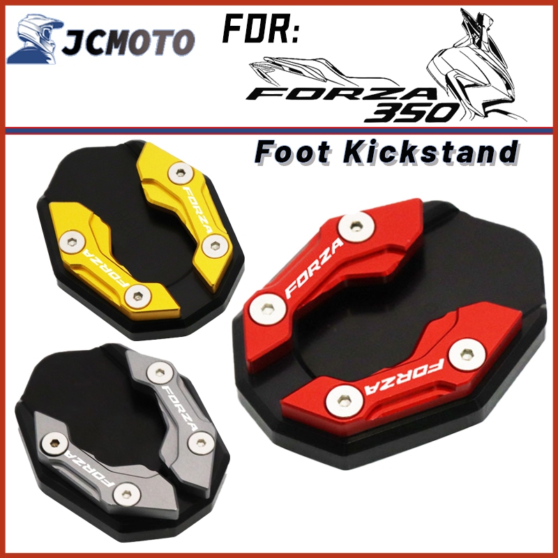 สําหรับhonda forza 250 350 300 V2 NSS350 อุปกรณ์เสริมCNCขาตั้งด้านข้างขยายแผ่นKickstand Extension forza nss 350