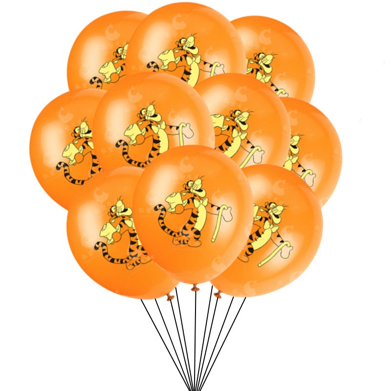 ลูกโป่งยาง รูปหมีพูห์ 12 นิ้ว สําหรับตกแต่งปาร์ตี้วันเกิดเด็ก 10 ชิ้น - รูปที่ 3