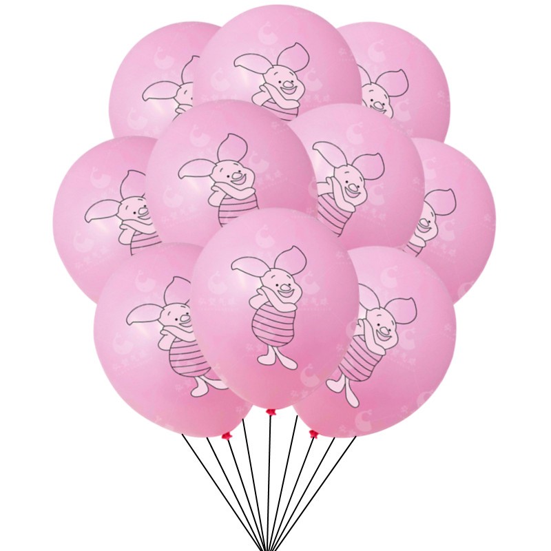 ลูกโป่งยาง รูปหมีพูห์ 12 นิ้ว สําหรับตกแต่งปาร์ตี้วันเกิดเด็ก 10 ชิ้น - รูปที่ 4