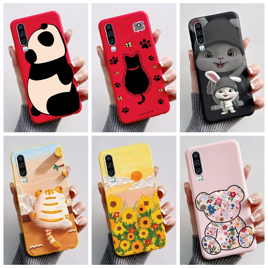 Huawei P30 P30Pro เคส ใหม่ล่าสุด ลายการ์ตูน ซิลิโคน ยางนิ่ม สําหรับ Huawei P30 Pro เคสโทรศัพท์