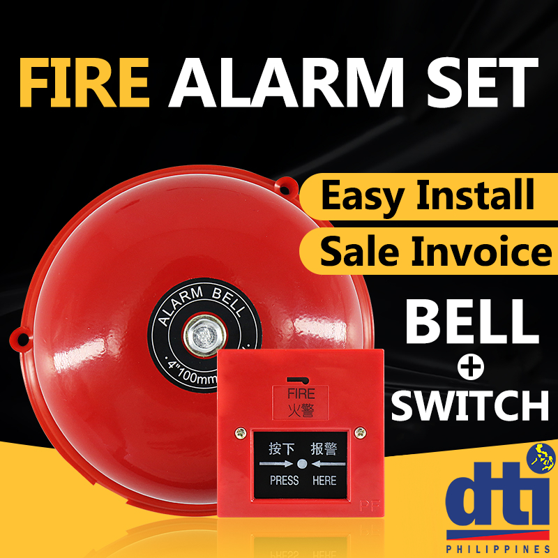 🔥จัดส่งจากกรุงเทพ🔥กระดิ่งแจ้งเหตุเพลิงไหม้ 4 นิ้ว 6 นิ้ว 8 นิ้ว 10 นิ้ว 12 นิ้ว พร้อมสวิตซ์เปิด-ปิด 220V สำหรับบ้าน สำนักงาน เซฟ ห้างสรรพสินค้า ระฆังดับเพลิงและเครื่องเตือนควันสำหรับครอบครัวที่จำเป็นต่อการช่วยชีวิต
