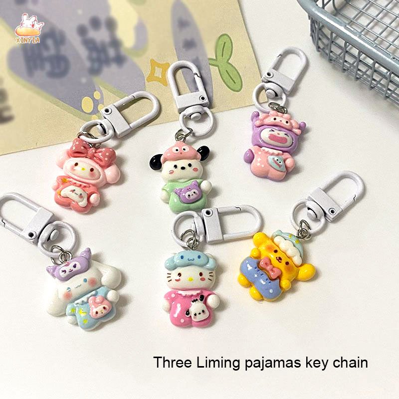 Sanrio พวงกุญแจ จี้การ์ตูน หัวใจน่ารัก เหมาะกับของขวัญเพื่อนรัก【XINYIA】