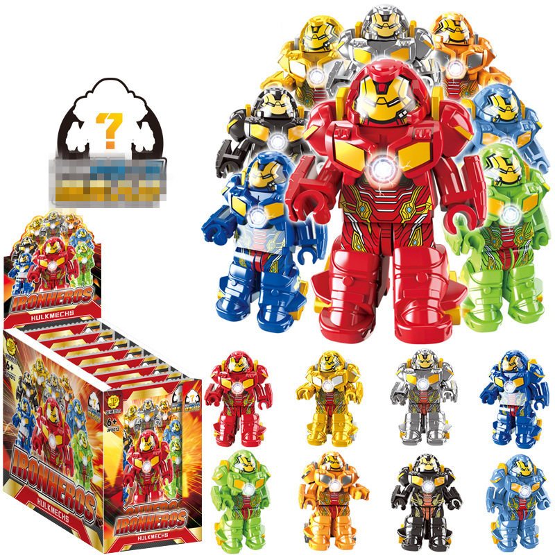 Hulkbuster กระเป๋าสุ่ม ฟิกเกอร์ตัวต่อ ขนาดเล็ก ของเล่นสําหรับเด็ก